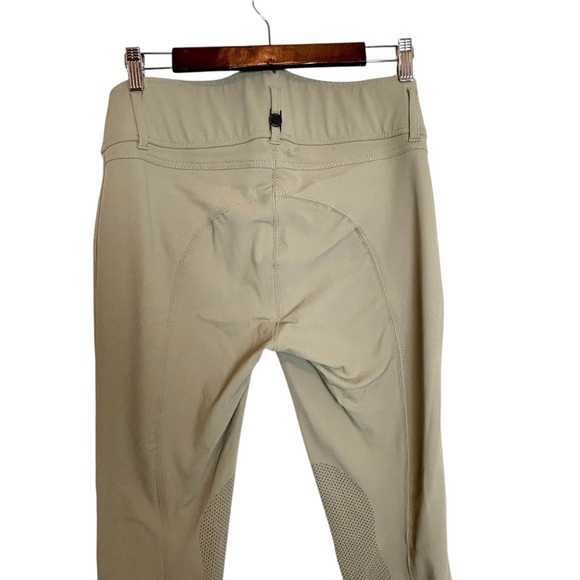 B Vertigo Pants Meghan Women’s Silicone Knee Patch Breeches In Taupe Size 28 - Picture 7 of 8